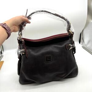 Dooney & Bourke Handbags Florentine Leather Hobo Bag Brown T'Moro